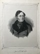 Emiluis 
Bærentzen 
(1799-1868):
Portræt af 
Digteren 
Christian 
Winther 
(1796-1876).
Litografi på 
...