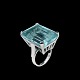 Ring i 14k 
hvidguld med 
aquamarin.
Stemplet 585.
Str. 52 mm
2,3 x 1,8 cm.
Vægt 13,8 ...