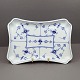 Royal Copenhagen, musselmalet riflet porcelæn; Aflangt ...