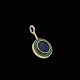 Ole Bent 
Petersen - 
Copenhagen. 18k 
Gold Pendant 
with Nephrite & 
Lapis Lazuli.
Designed and 
...