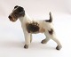 Dahl Jensen. 
Porcelænsfigur. 
Ruhåret Fox 
terrier. Model 
1118. Højde 8,5 
cm. (1 
sortering)