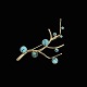 Karen Strand 
1924-2000. 18k 
Gold Brooch 
with Turquoise. 
9,1g.
Designed and 
crafted by 
Karen ...