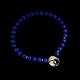 Lapis Lazuli 
perlekæde med 
diamantlås i 
14k guld og 
sterlingsølv.
1,2 cm. Lapis 
lazuli ...