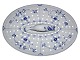 Blue Fluted PlainRare fish strainer with a fish figurine from around 1850