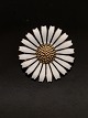 Georg Jensen 
forgyldt 
sterling sølv 
marguerit 
broche