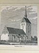 Xylografi af 
Svindinge kirke 
på Fyn ca. 
1870.