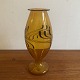 Thüringer 
Glaskunst  
DDR/Østtysk 
vintage 
glaskunst fra 
ca. 1970.
Ravfarvet 
vintage vase 
med ...