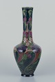 Zuid-Holland, 
Gouda. Unik Art 
Nouveau vase i 
glaseret 
keramik med 
håndmalede ...