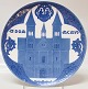 Kgl. 
Erindringsplatte 
RC-CM67: 1906  
Viborg 
Domkirke. 
Vestfacaden i  
firpasramme med 
ornamentik ...