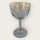 Muratglas med 
krydsslibninger, 
12 cm høje, 
diameter 6,8cm, 
pæn stand