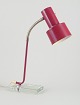 Swedish designer.Retro table lamp in red lacquered metal on glass base.Marked : : AJH.6 Pat. ...