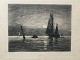 Carl Locher 
(1851-1915):
Måneopgang 
1899.
Radering på 
papir.
Sign.: Carl 
Locher 1899 (i 
...