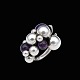 Georg Jensen. Stor Ring i sterlingsølv med ametyst #551B - Moonlight Grapes.Inspireret af et ...