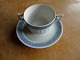 Blue Fan Danish porcelain, settings bouillon cups with handles and saucers No 11552 of 2 pieces