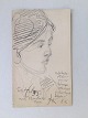 Hans Jørgen 
Korn 
(1888-1963):
Portræt af 
Frk. Helms 
1956.
Bly på papir.
Sign.: K ...