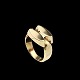 Georg Jensen. Ring i 18k guld #1098 - Arno Malinowski.Tegnet af Arno Malinowski 1899 - 1976 og ...