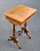 Danish sewing 
table in walnut 
and walnut 
root, 19th 
century. With 
folding top 
with intarsia. 
...
