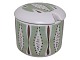 Soeholm art 
pottery, green 
marmelade jar.
Diameter 8.5  
cm., height 7.5 
cm.
Perfect 
condition.