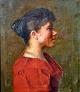 Schütte, Carl 
Laurits Oscar 
(1837 - 1913) 
Danmark: 
Portræt. Olie 
på lærred. 
Signeret. 52 x 
44 ...
