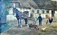 Resen-
Steenstrup, 
Johannes (1868 
- 1921) 
Danmark: Scene 
fra 
Møllegården, 
Thorsdals 
Mølle, ...