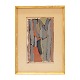 Bernard Dufour, 
1922-2016, 
composition, 
mixed media on 
paper
Signed
Visible size: 
23x14cm. ...