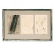 Preben Hornung, 
1919-89, three 
signed post 
cards, mixed 
media
Visible size: 
3x15x9cm. With 
...