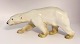 Bing & 
Grøndahl. 
Porcelænsfigur. 
Stående 
Isbjørn. Model 
1785. Længde 29 
cm. (2 
sortering)