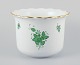 Herend, Ungarn. 
Chinese Bouquet 
Apponyi Green, 
urtepotteskjuler 
af porcelæn.
Håndmalet med 
...