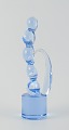 Ermanno Nason 
for Cenedese, 
Murano.
Stor skulptur 
af lyseblåt 
kunstglas. 
Organisk form. 
...