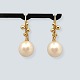 Dulong; Par 
Delphis Pearl 
øreringe i 18 
kt. guld med 
...