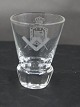 Frimurer glas 
eller Loge 
glas, 
snapseglas 
dekoreret med 
slebne 
symboler, på 
kantsleben ...