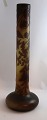 Emile Gallé. Art Nouveau vase. Højde 44,5 cm. Produceret 1905-1908