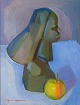 Ernst 
Ingemansson, 
svensk 
kunstner. 
Olie på 
malerplade.
Modernistisk 
opstilling med 
...