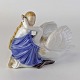 Figur i 
porcelæn med 
motiv af pige 
med svane fra 
eventyret De 
vilde svaner 
tilhørende H.C. 
...