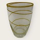Holmegaard, 
Design Jacob E 
Bang, stort 
spiralvandglas 
med gul stribe, 
12 cm højt, 
diameter ...
