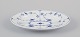 Royal 
Copenhagen 
Musselmalet 
Riflet.
Ovalt fad.
Håndmalet i 
...