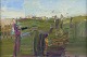 Lars Bertle, 
Svensk 
kunstner.
Olie på 
malerplade.
Abstrakt 
landskab fra 
Fårö.
Koloristisk 
...