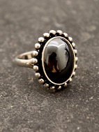 N E From sterling slv ring med blodsten