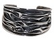 Flemming Lund sterling silver
Wide brutalist bangle in heavy quality