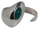 Henning Ulrichsen sterling silver
Modern bangle with green chrysopras stone from 
1962-1972