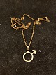 8 karat guld 
vedhæng og 8 
karat guldkæde 
43 cm. emne nr. 
615315