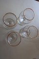 Glasses for cognac/brandy with gilt edgeFrom the 1950-yearsH: 9cmWe have: 4 stk.Price ...