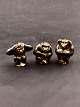 Royal 
Copenhagen 
stentøj 
miniature Knud 
Kyhn aber sæt 
på 3 
1.sortering 
emne nr. 615530