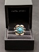 Georg Jensen 
sterling sølv 
ring størrelse 
53 moonlight 
blossom #10 med 
turkiser flot 
som ny ...