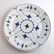Royal 
Copenhagen. 
Musselmalet, 
riflet. 
Tallerken. 
Model 184. 
Diameter  23 
cm.  (2 
sortering)