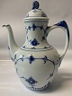 Blue painted Blue Fluted Coffee Pot / Mocha Pot
Dec. No. 413.