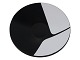 Ib Geertsen 
emaljefad med 
sort og hvid 
dekoration.
Diameter 17,5 
cm.
Fin og 
velholdt stand.