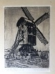 Hans Christian 
Bärenholdt 
(1890-1976):
Stubmølle 1913
Træsnit på 
japanpapir.
Betegnet - ...