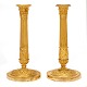 Et par 
lueforgyldte 
Empire bronze 
stager. 
Frankrig ca. 
...