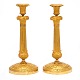 Et par 
lueforgyldte 
Empire bronze 
stager. 
Frankrig ca. 
...